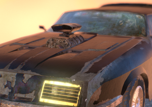 3D Mad Max Ford Falcon